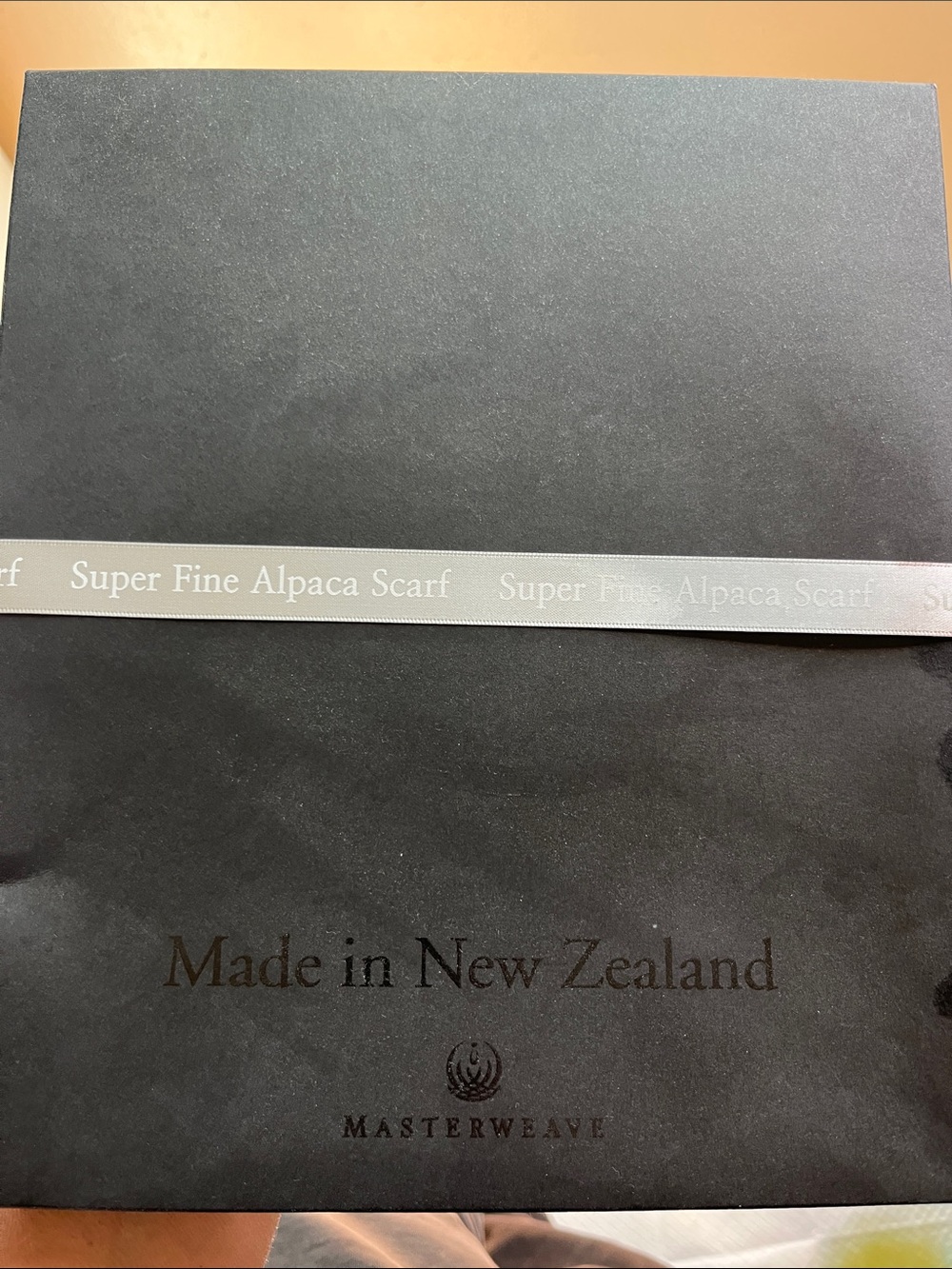 Masterweave Super Fine Alpaca Scarf — Black
